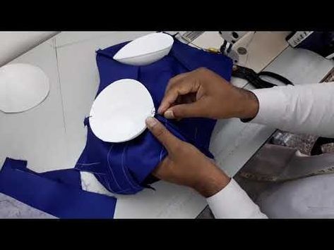 how to put bra cup in bodice | how to fix sponge bra cup easily | dress girl - YouTube | Couture sewing techniques, Corset sewing pattern, How to stitch blouse Couture, How To Stitch Blouse, Pola Korset, Pola Bra, Fix Bra, How To Make A Corset, Corset Tutorial, Corset Sewing, Blouse Tutorial