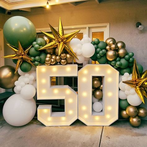 50th Birthday Party Ideas, 50th Birthday Party Themes, 50th Birthday Themes, 50th Birthday Party Ideas For Men, 50th Birthday Balloons, Golden Birthday Parties, 50th Birthday Men, 60th Birthday Party Decorations, 50th Birthday Women