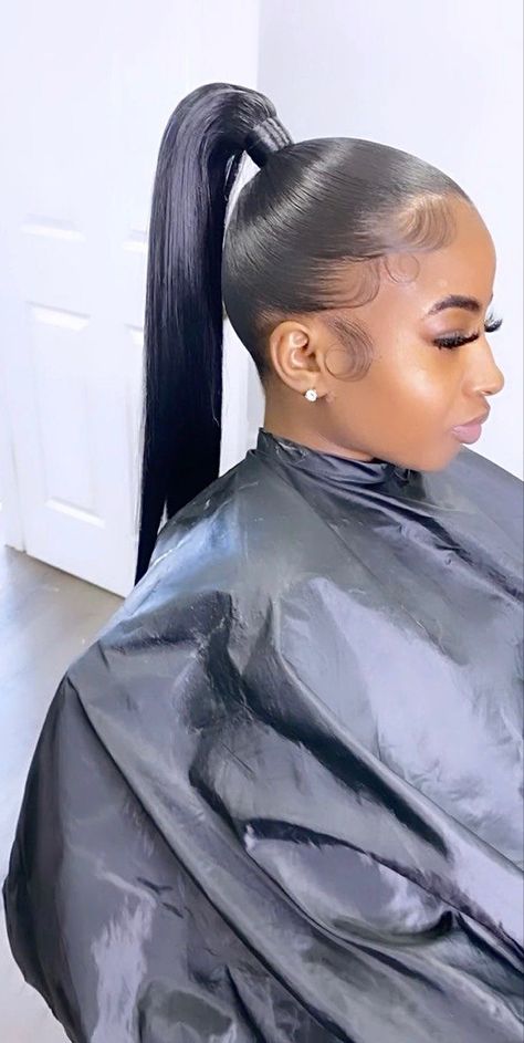 Ponytails Wedding Hairstyles, Short High Ponytail Hairstyles, High Straight Ponytail Hairstyles, High Ponytail Hairstyles Straight, High Up Ponytail, High Top Ponytail, High Ponytail With Extensions, Mid High Ponytail, Mid Ponytail Hairstyles