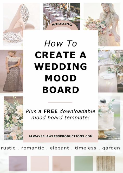 Wedding Budget Template, Wedding Design Board, Non Traditional Wedding Ring, Wedding Budget Planner, Wedding Color Pallet, Rustic Elegant Wedding, Mood Board Template, Board Template, Event Planning Business