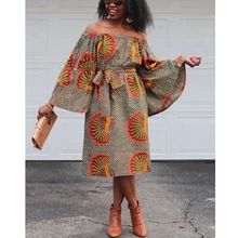 women dresses – Buy women dresses with free shipping on AliExpress African Dashiki Dress, Style Africain, Dashiki Dress, European Outfit, Africa Dress, Casual Chique, Off Shoulder Long Sleeve, Ankara Dress, African Print Dress