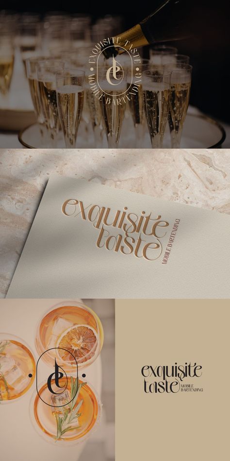 Lover Archetype Branding, Bartender Logo Design Ideas, Wine Brand Identity Design, Luxury Restaurant Branding Design, Elegant Brand Identity Design, Fancy Restaurant Branding, Bold Elegant Branding, Branding Kit Logo Design, Luxury Brand Moodboard