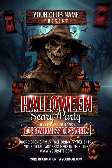 Create the perfect design by customizing easy to use templates in MINUTES! Easily convert your image designs into videos or vice versa! Browse through effective promotional flyers, posters, social media graphics and videos. Download web quality graphics for free! Prices start at $2.99 ONLY. Halloween Flyer Template Free, Halloween Party Template, Halloween Party Flyer Template Free, Halloween Invitations Template, Halloween Event Poster, Halloween Flyer Design, Halloween Poster Design, Halloween Graphic Design, Halloween Night Party