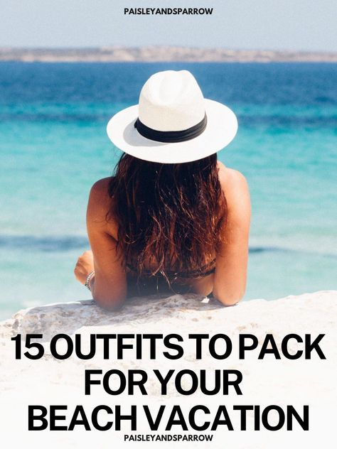 Here are beach outfit ideas you need to try this summer! Perfect outfits for a beach vacation, event, or simply an afternoon. All Day Beach Outfit, Travel Beach Outfit, Casual Beach Trip Outfits, Cute Outfits To Wear To The Beach, 7 Day Beach Vacation Outfits, What To Wear On A Beach Vacation, Summer Outfits Vacation Beach, Outfits For Vacation Beach, Beach Outfit Ideas Women