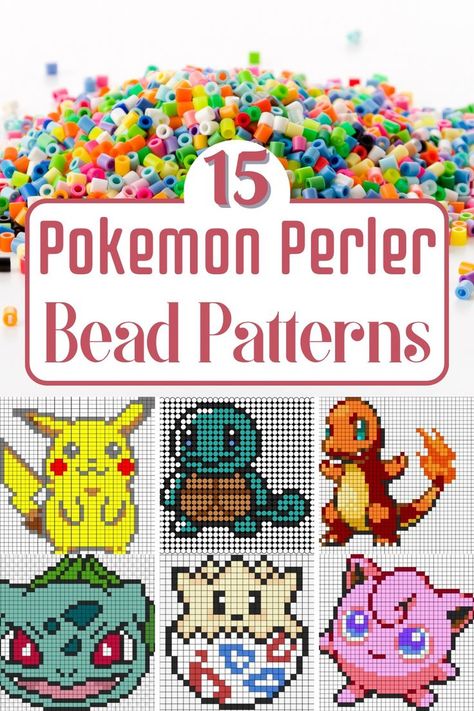 Pokemon Perler Bead Patterns Perler Bead Patterns Free, Pokemon Perler Bead Patterns, Bead Patterns Free, Perler Bead Pokemon Patterns, Hama Beads Pokemon, Easy Pokemon, Pokemon Perler, Pokemon Bead, Pokemon Pattern