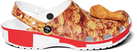 KFC® x Crocs™ | Crocs™ Official Site Weird Crocs, Mushroom Emoji, Large Men Fashion, Kentucky Fried Chicken, Colonel Sanders, Chicken Pattern, Kentucky Fried, Chicken Print, Shake Shack