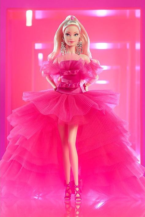 Princess Barbie Dolls, Barbies Pics, Barbie Top, Barbie Collector Dolls, Barbie Theme, Pink Collection, Barbie Gowns, Pink Doll, Barbie Birthday