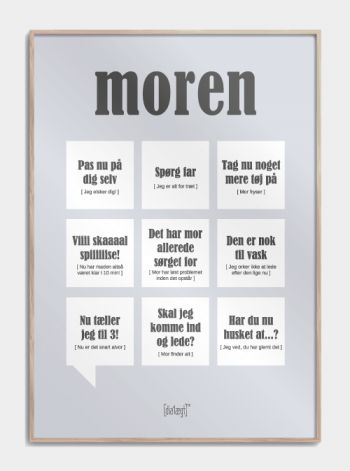 Mors Dag, Letter Board, Abc