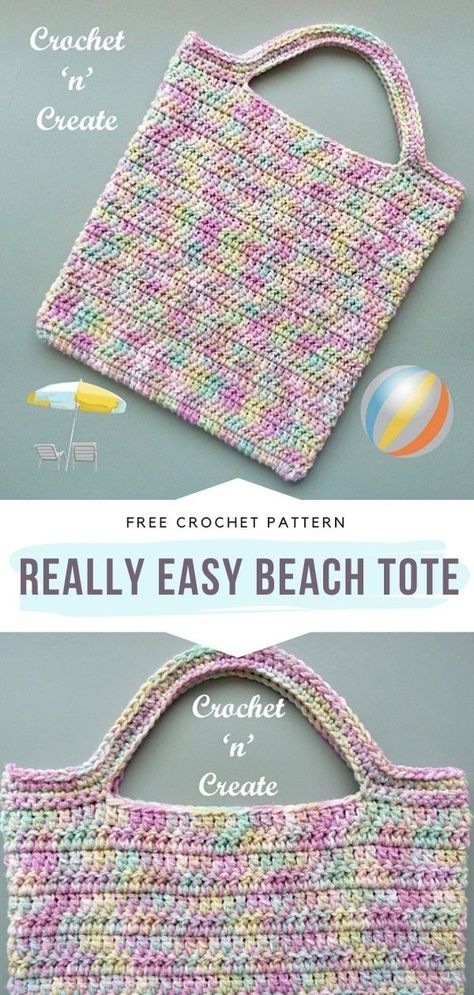 Easy Crochet Beach Bag Free Pattern, Mama In A Stitch Free Crochet, Simple Crochet Bags For Beginners, Crochet Bag Easy Simple, Crochet Free Bag Patterns, Beginner Crochet Bag Pattern Free, Crochet Shoulder Bags Free Patterns, Free Crochet Bags And Totes Pattern, Easy Crochet Tote Bag Free Pattern