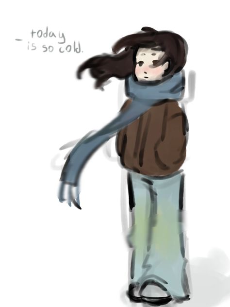 This girl is cold.. Disney, Cold Girl, Winter Girls, Girl Drawing, Easy Drawings, Drawings, Quick Saves