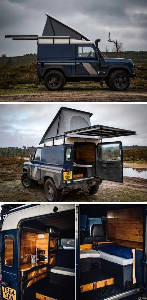 Sequoia Car Camping, Landrover Camper Interior, Land Rover Defender 90 Camper, Defender 110 Camper Interior, Land Rover Camper Conversion, Landrover Defender 90 Interior, Defender Interior Ideas, Landrover Defender 110 Interior, Land Rover Defender 90 Interior