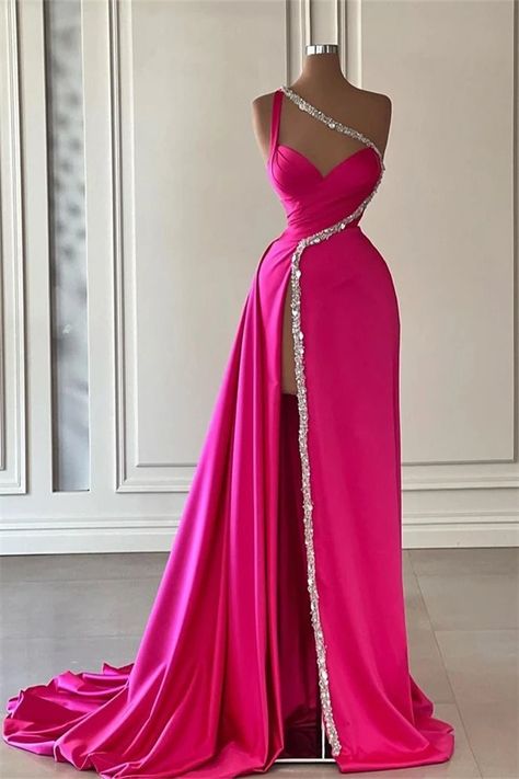 Crystal Prom Dress, One Shoulder Prom Dress, Prom Dresses Sleeveless, Dress Mermaid, Looks Party, فستان سهرة, Beaded Prom Dress, Dresses 2024, Prom Dresses Online