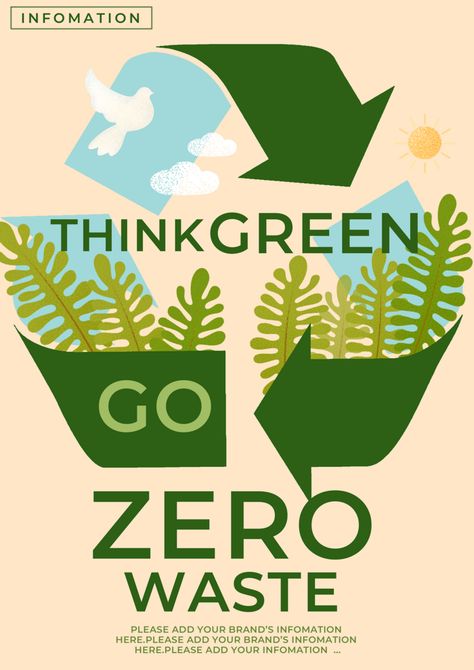 Recycling Environmental Zero Waste Flyer Poster#pikbest#Templates#Flyer Sustainable Living Poster, Plastic Free Poster, Eco Friendly Design Graphic, Recycle Posters, Sustainability Poster, Recycling Poster, Environment Poster, Recycle Poster, Environmental Posters