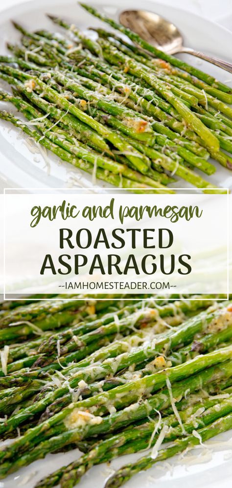 Garlic Parmesan Asparagus, Parmesan Roasted Asparagus, Oven Roasted Garlic, Easy Asparagus, Quick Side Dish, Easy Asparagus Recipes, Asparagus Recipes Oven, Best Asparagus Recipe, Meal Rotation