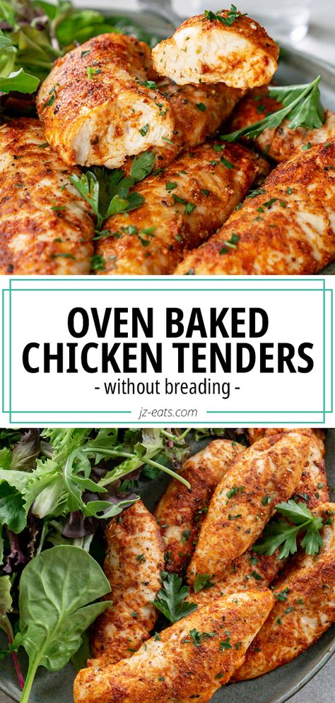 Essen, Recipe For Chicken Tenderloins, Easy Healthy Chicken Tenderloin Recipes, Baked Tenders Chicken, Easy Oven Chicken Recipes Healthy, Chicken Tenderloin Baked Recipes, Bakes Chicken Tenders, Baked Chicken Recipes Tenderloins, Oven Baked Tenderloin Chicken