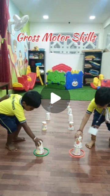 Motor Movement Activities, Gross Motor For Kindergarten, Activities For Gross Motor Skills, Outdoor Gross Motor Activities Toddlers, Large Motor Skills For Preschoolers, Running Activities For Kids, Gross Motor Skills Activities Preschool, Gross Motor Activity For Preschoolers, Preschool Exercise Study