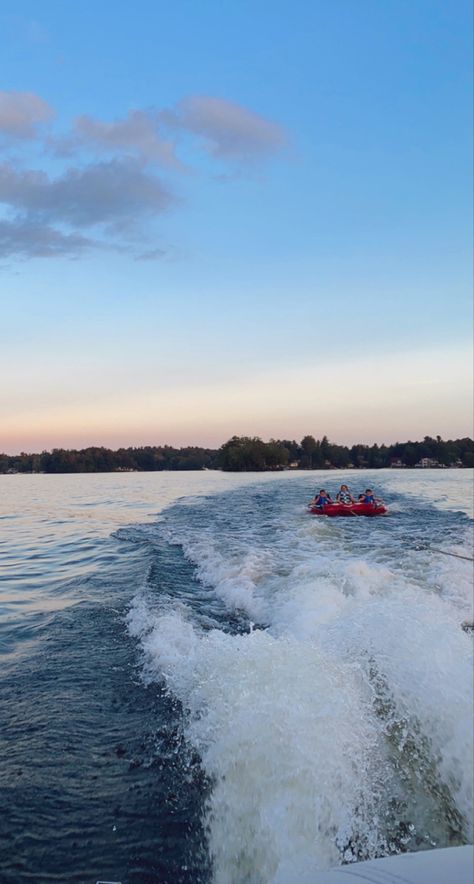 Boating Astetic, Boats On The Lake, Lake Boating Aesthetic, Boat Driving Aesthetic, Lake Vision Board, Boating On Lake, Boats On Lake, Family Lake House Aesthetic, Boat Sunset Pictures