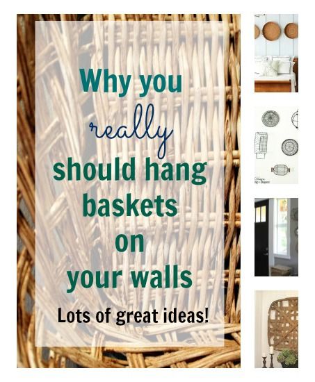 Ideas for creating a basket wall in your own home. Organisation, Hang A Basket On The Wall, Home Made Wall Decor Ideas, Metal Wall Basket Decor Ideas, Hanging Baskets On Wall Organizing Ideas, Wall Boxes Decor Ideas, Hanging Baskets On Wall, Metal Basket Decor Ideas, Baskets On Wall For Storage