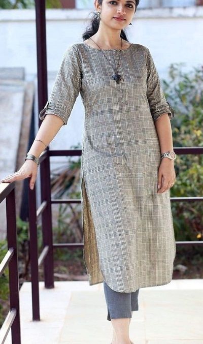 Kurta Baju Designs Women, Hippies, Jean Kurti For Women, Cotton Kurti Designs For Office Wear, Office Wear Kurtis Working Woman Indian, Kurta On Jeans For Women, Chudidar Designs For Stitching Cotton, Formal Kurtis For Women For Office, Indian Office Wear Women Work Outfits