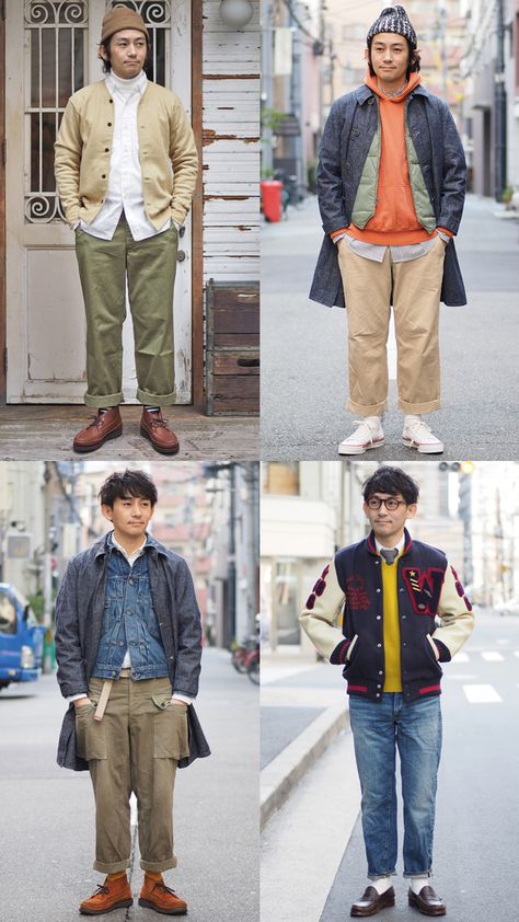 Ametora: How To Dress With Japanese Style | FashionBeans Japanese Outfits Men Street, Mens Clothing Styles Japanese, Japanese Jeans Outfit, Men's Japanese Fashion, Japanese Menswear Streetstyle, Japanese Style Men Fashion, American Japanese Style, Japanese Men Outfits Casual, Japanese Workwear Fashion Mens