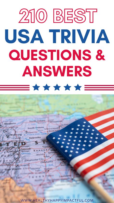 210 Best USA Trivia Questions & Answers Trivia Games For Work, Trivia Themes Ideas, Trivia Category Ideas, Trivia Questions And Answers For Seniors, Geography Trivia Questions And Answers, Trivia Party Ideas, 4th Of July Trivia Questions And Answers, Pop Culture Trivia Questions And Answers, Trivia Games For Groups