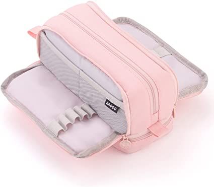 Amazon.com : CICIMELON Large Capacity Pen Pencil Case with 4 Compartments, Multi-Slot Pencil Pouch Pen Bag Aesthetic School Supplies Pencil Organizer for Teen Girls, Women, Adults (Pink) : Office Products Aesthetic Pouches For School, Cicimelon Pencil Case, Big Capacity Pencil Case, Aesthetic Pencil Pouch On Amazon, Pink Aesthetic Pencil Case, Stationary Aesthetic Pencil Case, Aesthetic Stationary Pouch, Cute Preppy Pencil Cases, Preppy Pencil Case Amazon