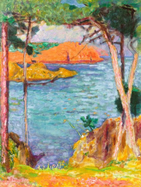 PIERRE BONNARD (1867-1947) Paul Gauguin, Bonnard Paintings, Les Nabis, Édouard Vuillard, Edouard Vuillard, Pierre Bonnard, Mediterranean Coast, Post Impressionism, Post Impressionists