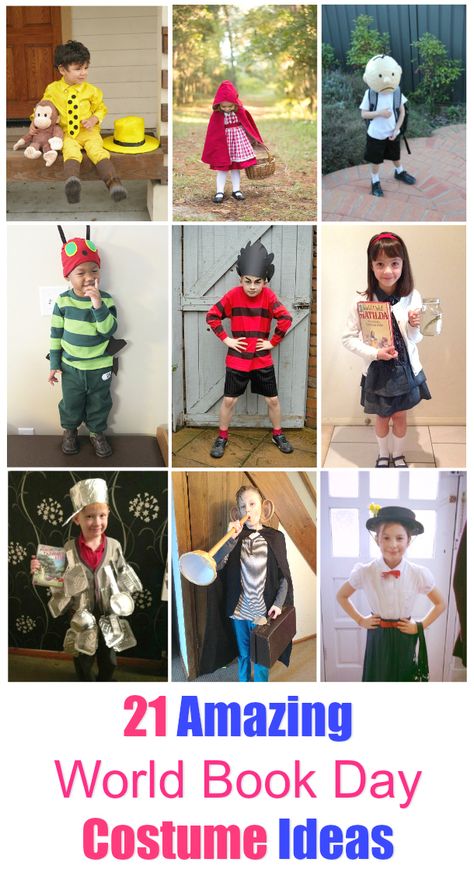 21 Awesome World book Day Costume Ideas for Kids. If you are looking for some world book day inspiration here are the best DIY book character costumes your children will love to wear at School this year. Nate The Great Costume, Kids Books Character Costumes, Children’s Book Characters Costumes, Story Book Parade Ideas, Character Book Parade Costumes, Read Grow Inspire Book Week Costume, Ramona Quimby Costume, Kids Book Costume, Book Day Characters Costumes