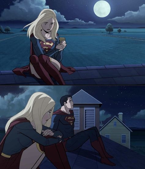 Superman And Supergirl, Superman Supergirl, Justice League Art, Dc Comics Women, Xmen Comics, Supergirl Comic, Supergirl Dc, Legion Of Superheroes, Superman Man Of Steel