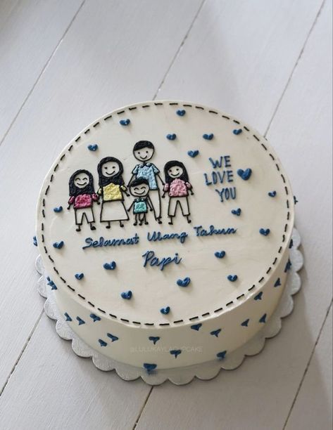 Mini Cake For Moms Birthday, Cakes For Papa Birthday, Father'day Cake, Cake Ideas For Papa, Husband Dad Birthday Cake, Simple Cake For Husband Birthday, Bday Cake For Papa, Birthday Cakes For Papa, Father’s Birthday Cake