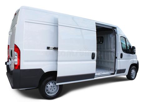 Shadow Image, Delivery Van, White Van, Drop Shadow, White Vans, Open Door, Home Security, Aliens, Recreational Vehicles