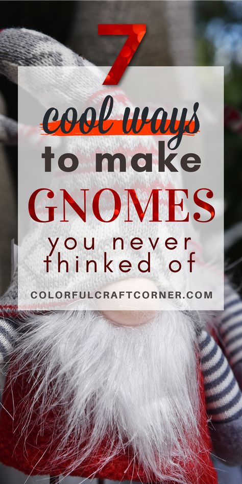 Nordic Gnomes Diy, Christmas Gnomes Ideas, How To Make Felt Knomes, Gnome Doll Pattern, Diy Gnome Ideas, Diy Easy Gnomes, Outside Gnomes Diy, Easy Gnomes Diy How To Make, Pattern For Gnome Hat