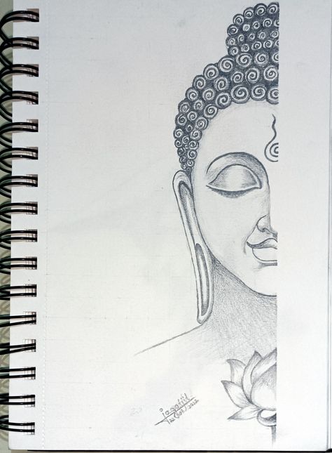 Lord Buddha pencil drawing | Easy sketch for Beginners. Lord Buddha Pencil Sketch, Lord Buddha Pencil Drawing, Budha Sketch Pencil Step By Step, Sketches Buddha, Easy Shading Drawing For Beginners, Buddha Art Drawing Simple, Buddha Drawing Pencil Simple, Buddha Drawing Pencil, Buddha Pencil Sketch Art