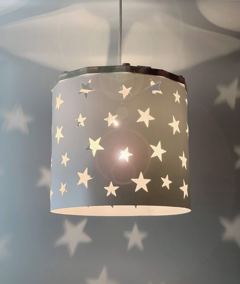 Boys Bedroom Light, Kids Bedroom Space, Girls Bedroom Accessories, Kids Ceiling Lights, Star Themed Nursery, Lampshade Kits, Deco Baroque, Glass Pendant Shades, Light Projection