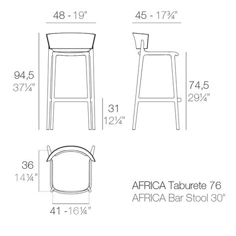Bar Stool Size Guide, Bar Chair Dimension, Chair Bar Design, Bar Stool Plans, Furniture Details Drawing, Floor Plan Symbols, Cafe Bar Stools, Round Bar Stools, Drawing Furniture