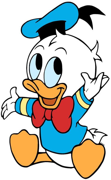 Baby Donald Duck, Donald Duck Party, Donald Duck Characters, Parrot Cartoon, Donald Disney, Baby Cartoon Characters, Minnie Mouse Coloring Pages, Baby Disney Characters, Disney Character Drawings