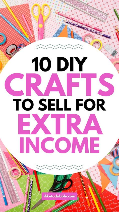 Unleash your creativity and turn it into a profitable side hustle with these 10 DIY crafts featured on iliketodabble.com. From handmade jewelry to upcycled home decor, these crafts are not only easy but also great for making extra money. Explore the full list and learn how to monetize your crafting skills. Visit the website and start your journey to a successful side hustle today! Diy Crafts You Can Sell, Diy Crafts To Sell On Etsy, Profitable Crafts, Starting An Etsy Business, Upcycled Home, Easy Crafts To Sell, Craft Booth Displays, Pinterest Diy Crafts, Selling Handmade Items