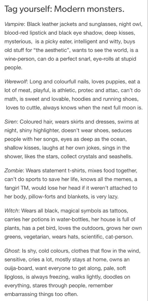 Zombie Pov, Writing Witch Characters, Witch Vampire Aesthetic, Vampires Reference, Zombie Story Prompts, How To Write Vampires, How To Act Like A Vampire, Ghost Prompts Writing, Different Types Of Vampires