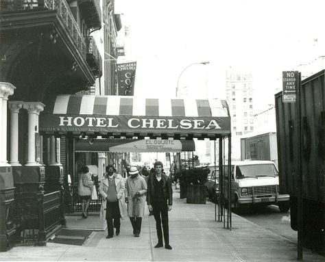 https://flic.kr/p/cZ4w1W | Chelsea Hotel, New York (1983) | © photo by Paul Wright  A photograph of me outside one of my favourite places, the Chelsea Hotel on West 23rd Street.  New York City, November 1983.  Hotel Chelsea 222 W 23rd St New York NY 10011 Hotel Chelsea Nyc, Photos Of New York City, Hotel Chelsea, Paul Wright, Chelsea Nyc, Ny Hotel, Chelsea Hotel, Street New York, Hells Kitchen