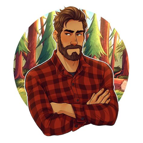 @duckydrawsart on Instagram: “I bought a new sketchbook and wanted to fill the cover with stickers of bearded guys (because why not), so I drew these designs for myself…” Lumberjack Anime Guy, Lumberjack Drawing Character Design, Bearded Characters, Beard Cartoon, Bearded Guys, Beard Illustration, New Sketchbook, Beard Art, Greek Mythology Art