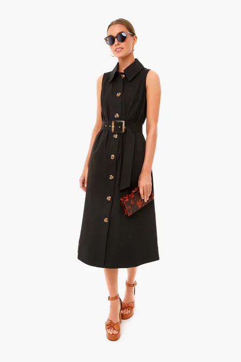 Style Staples | Tuckernuck Black Shirt Dress Outfit, Tuckernuck Dress, Black Sleeveless Shirt, Style Staples, Preppy Spring, New York Minute, Shirt Dress Outfit, Structured Dress, Sleeveless Shirt Dress