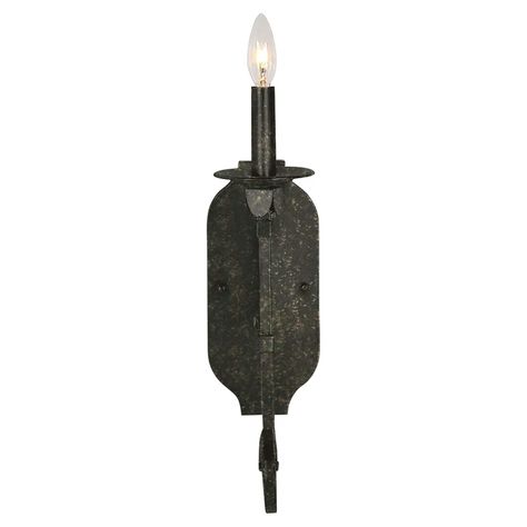 ellahome Sam 1 - Light Candle Wall Light | Perigold Wrought Iron Candle, Iron Wall Sconces, Candle Wall, Wall Candles, Iron Wall, Garden Trowel, Garden Lighting, Candle Sconces, Wall Light