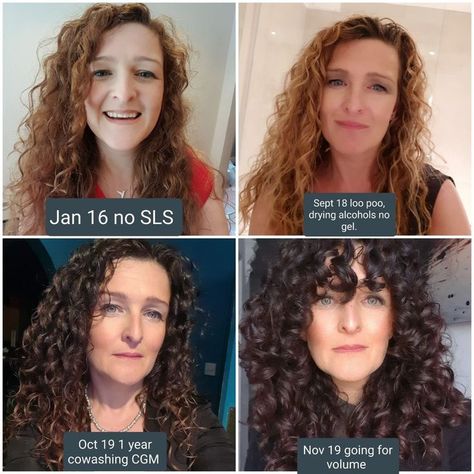 The Best REAL LIFE Curly Girl Method Before And After Photos | Amigurumi Patterns, Wavy Hair Before And After, Curly Hair Before And After, Permanent Curls Before And After, Curly Cut Before And After, 3a Curls, Damaged Curly Hair, Wavey Hair, Natural Hair Shampoo