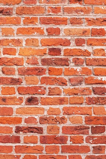 Old brick wall background Free Photo | Free Photo #Freepik #freephoto #stone-wall #brick-wall #concrete-block #old-wall Brick Wall Wallpaper, Brick Wall Texture, Brick Edging, Orange Brick, Red Brick Walls, Old Brick Wall, Red Brick Wall, Brick Background, Floor Texture