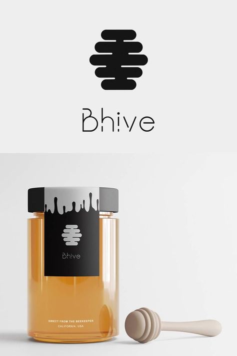 Honey Branding Design, Honey Branding, Hive Logo, Honey Label Design, Graphic Designer Studio, Packaging Branding Design, Honey Logo, Packaging Graphic Design, Honey Label