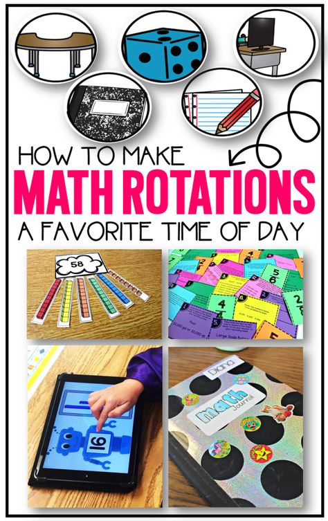 Managing math rotations in a Kindergarten, first, second, third, and fourth grade classroom. Make math centers and math workstations the best part of your day with guided math lessons, ideas, and strategies. Students become a well rounded math student in guided math small groups with hands-on, engaging, and differentiated independent workstations and centers! To learn more about "Math Rotations a Favorite Time of Day", visit www.tunstallsteachingtidbits.com Guided Math Rotations, Daily 5 Math, Math Rotations, Math Blocks, Math Groups, One Night Stand, Math Work, Second Grade Math, Math Methods