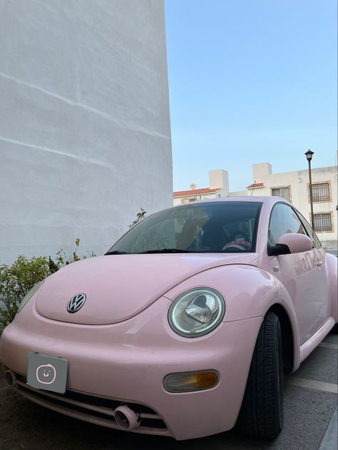 2007 Beetle Volkswagen, Light Pink Volkswagen Beetle, 2014 Volkswagen Beetle, Ve Beetle, Pink Beetle Volkswagen, Pink Punch Buggy, Purple Volkswagen Beetle, Volkswagen Beetle Aesthetic, Volkswagen Beetle Decor