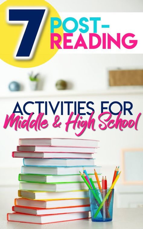 Reading Activities For High School, Reading Activities High School, Independent Reading Projects High School, English Club Activities High Schools, Reading Comprehension Activities Middle School, Reading Projects Middle School, Middle School Library Activities, High School Literature Activities, Reading Activities Middle School