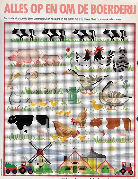 Cross Stitch Cow, Christmas Cross Stitch Patterns Free, Chicken Cross Stitch, Cross Stitch Fonts, Cross Stitch For Kids, Animal Cross Stitch Patterns, Cross Stitch Pictures, Cross Stitch Borders, Crochet Cross