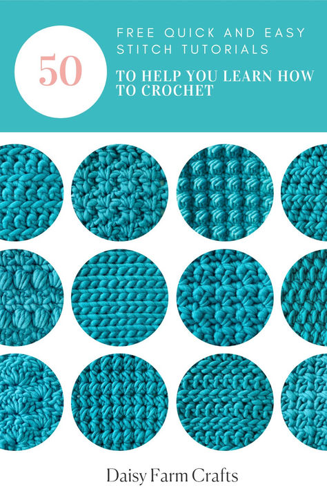 Types Of Stitches Crochet, Crochet Stiches Names, X Stitch Crochet, Crochet Stitches How To, Crochet Stitch Library, Crochet Blanket Stitches Easy, Quick Crochet Stitches, Cool Crochet Stitches, Types Of Crochet Stitches
